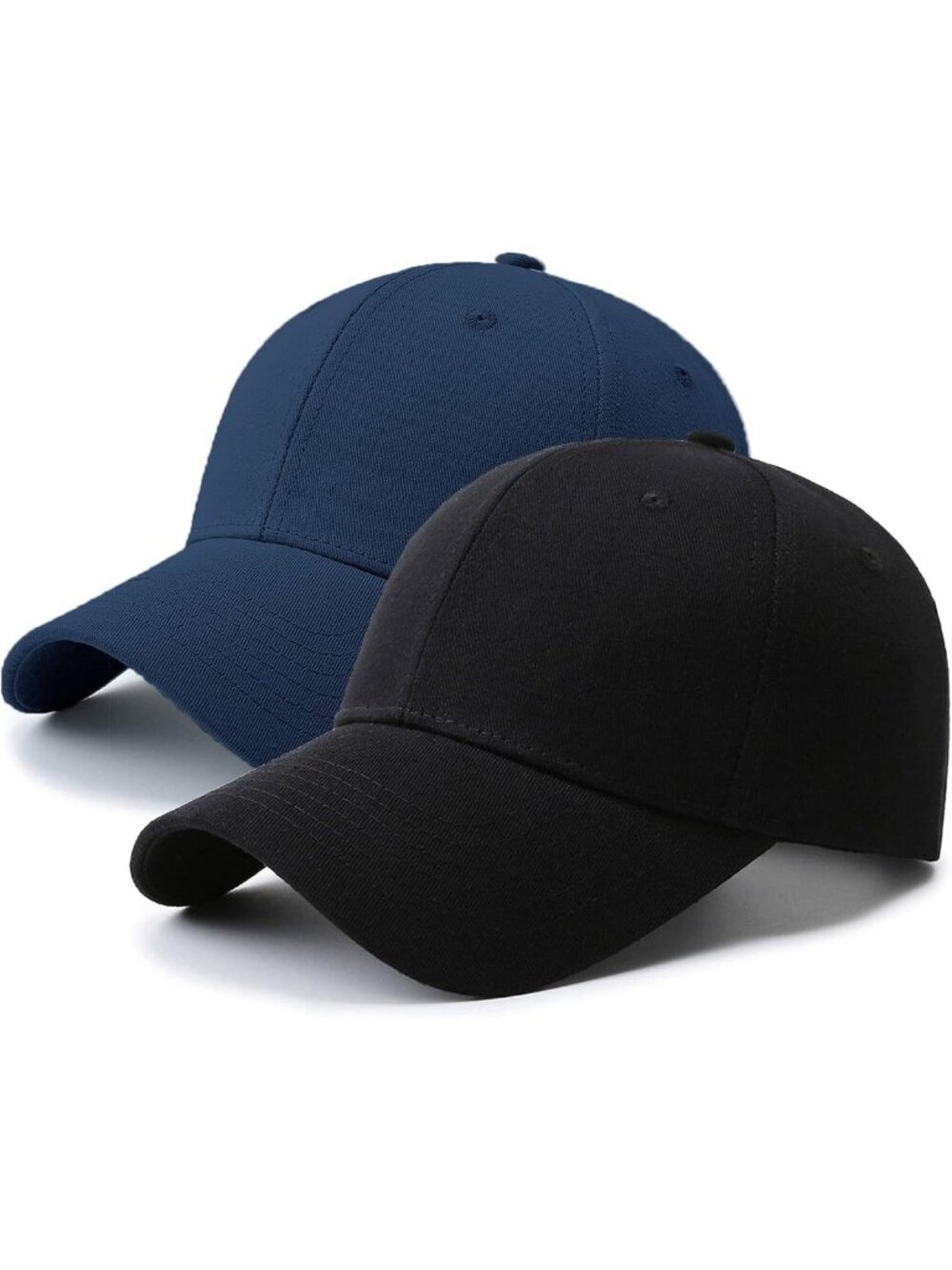 2-Pack Adjustable Baseball Caps - Stylish Golf Dad Hats for Men & Women